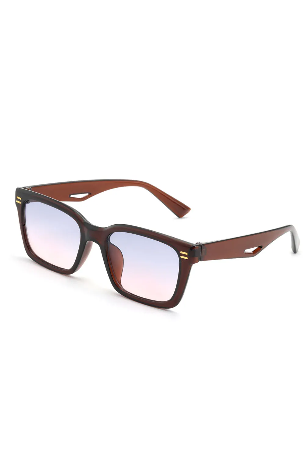 Kadın Kahvererengi Çerçeve Degrade Cam Aksesuarlı Güneş Gözlüğü 23002-1 Kadın Kahvererengi Çerçeve Degrade Cam Aksesuarlı Güneş Gözlüğü 23002-1