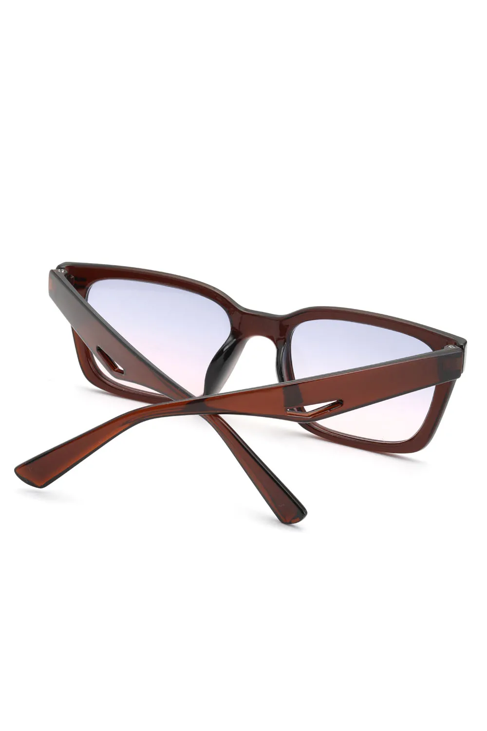 Kadın Kahvererengi Çerçeve Degrade Cam Aksesuarlı Güneş Gözlüğü 23002-1 Kadın Kahvererengi Çerçeve Degrade Cam Aksesuarlı Güneş Gözlüğü 23002-1