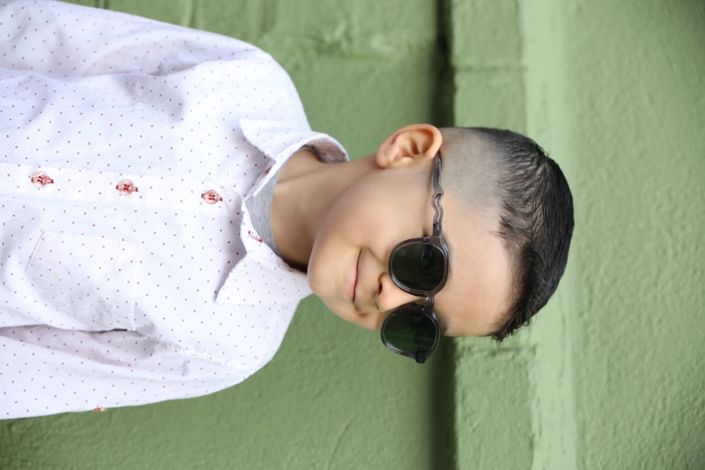 Çocuk Duman Kare UV400 Güneş Gözlüğü