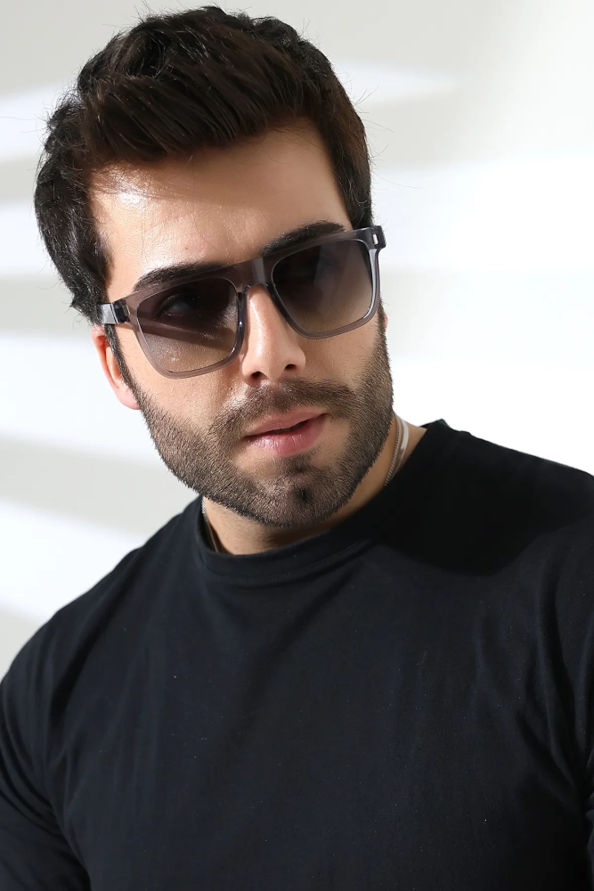 Erkek Kare Aksesuarlı Güneş Gözlüğü 23024 C5