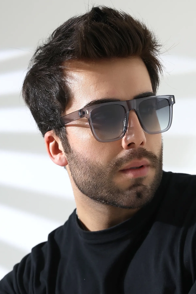 Erkek Kare Aksesuarlı Güneş Gözlüğü 23024 C5