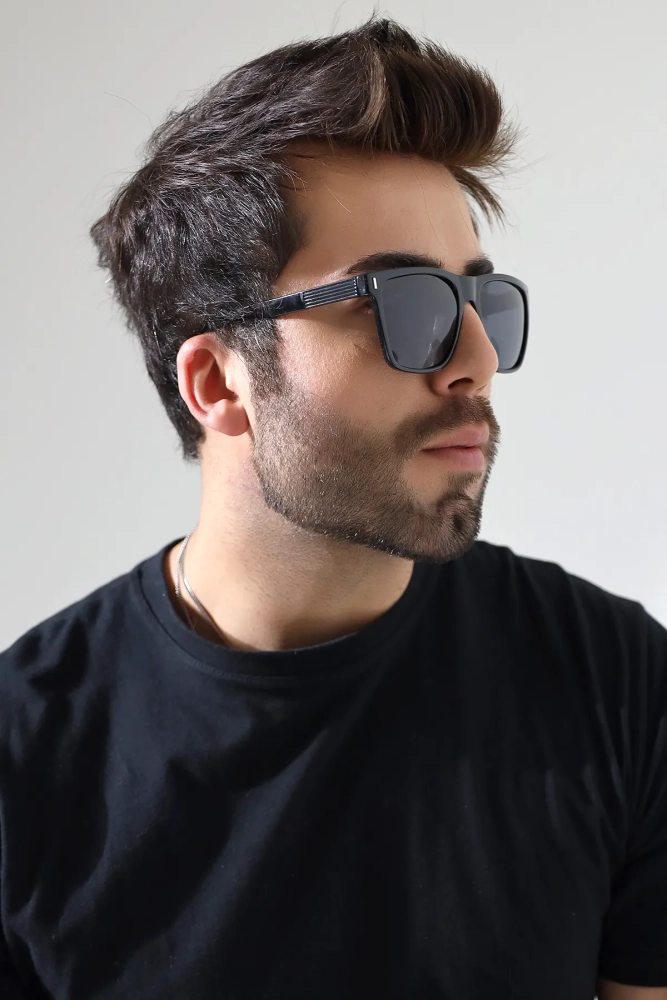 Erkek Kare Aksesuarlı Polarize Güneş Gözlüğü 23041 c2 p