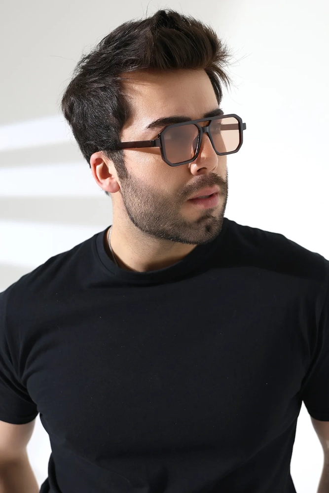 Erkek Retro Kare Güneş Gözlüğü 23001-1 c3