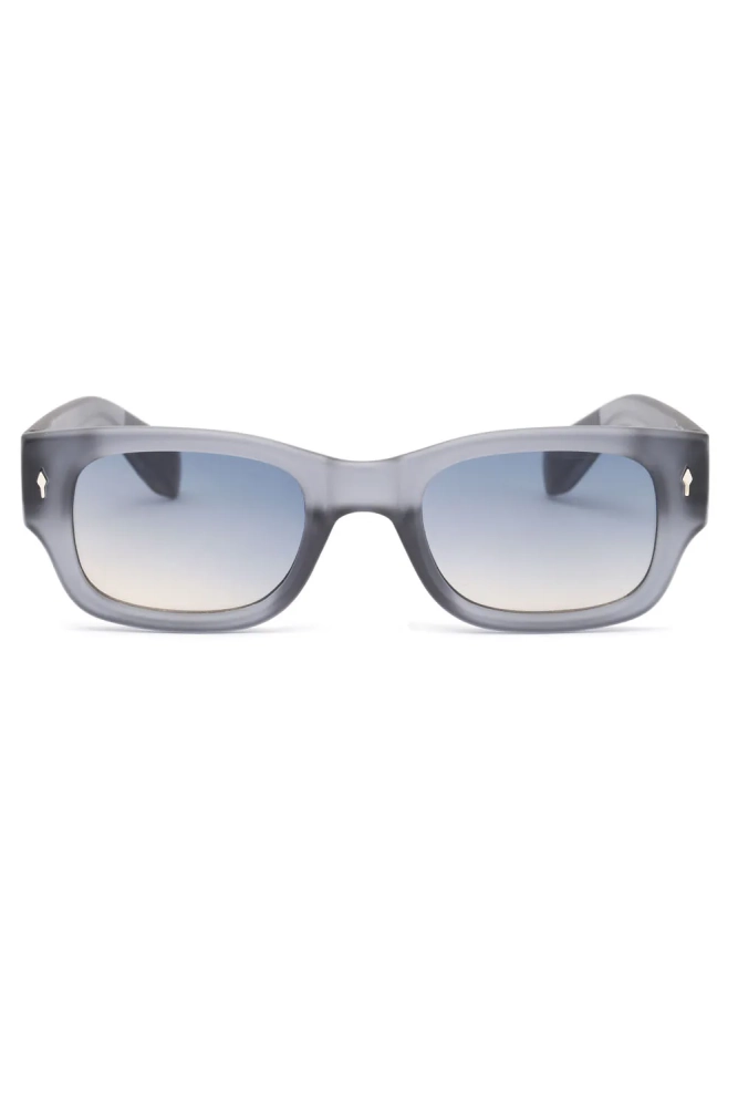 Kadın Dikdörtgen Güneş Gözlüğü Aksesuarlı Gri Mat 23032