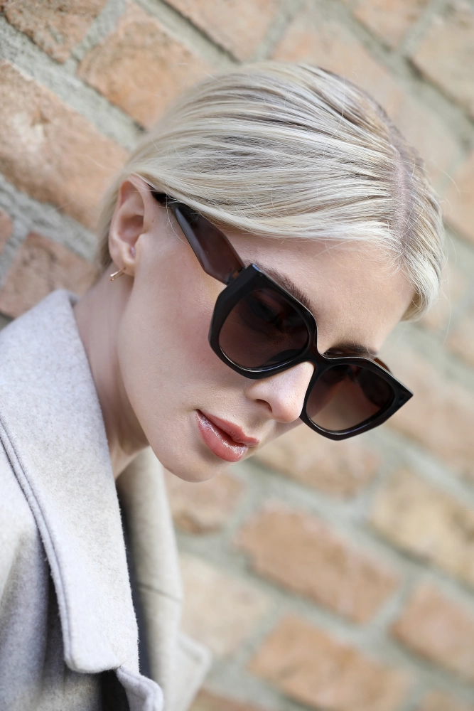 Kadın Kahve Rengi Kedi Gözü Güneş Gözlüğü