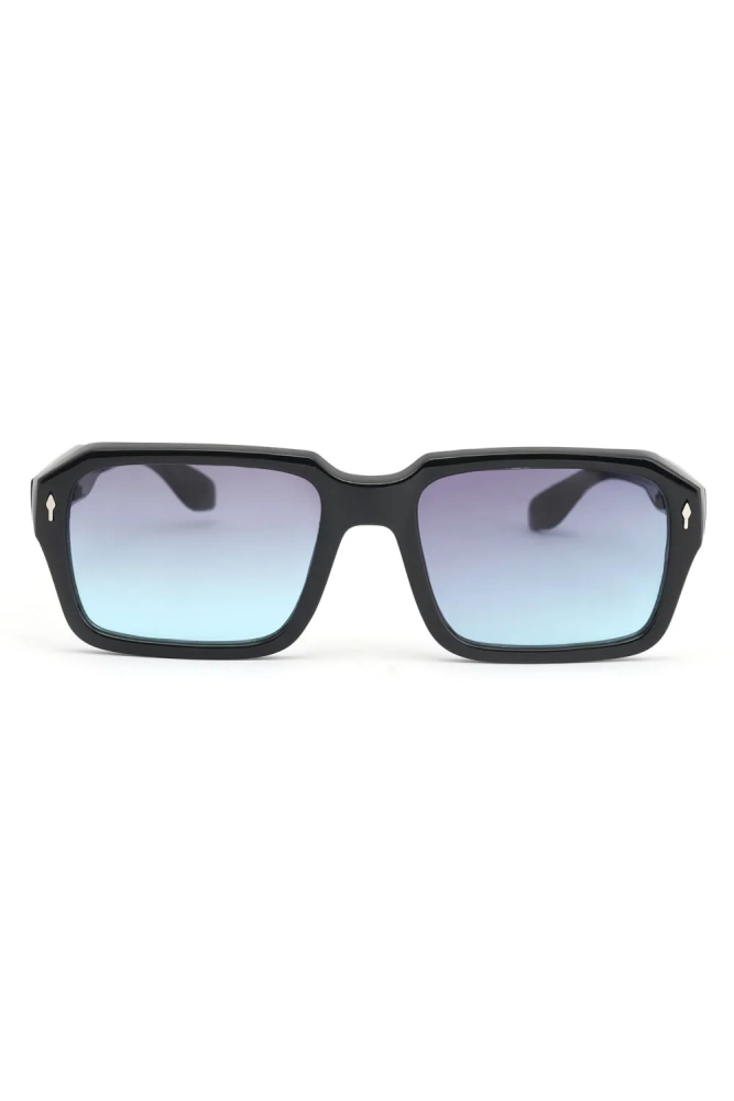 Kadın Kare Güneş Gözlüğü Aksesuarlı Siyah Degrade Cam 23033